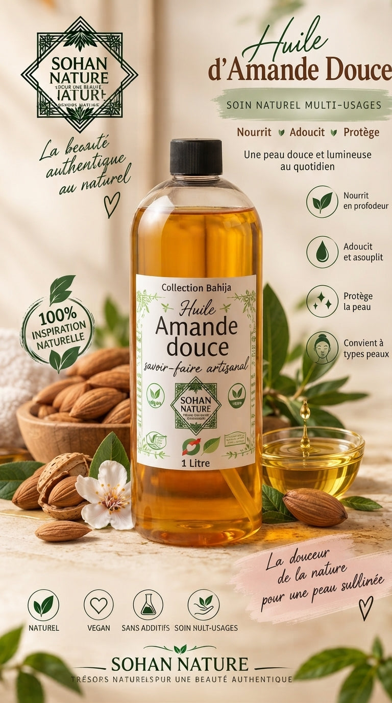 Huile d'Amande Douce 1 Litre