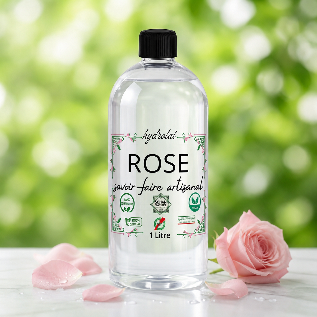 Organic Rose Hydrosol 1 Liter